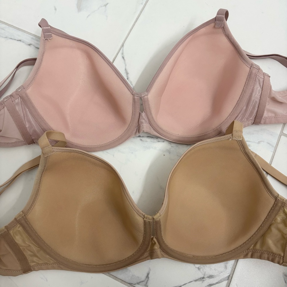 2 - Soma Lightest Lift Modern Coverage Bras 38D Nude Pale Pink Bundle - Picture 3 of 5